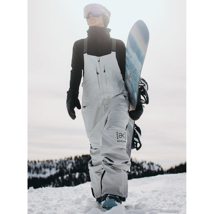 Burton AK 3L GORE-TEX Kimmy Bib Pants - Women's Gray Cloud