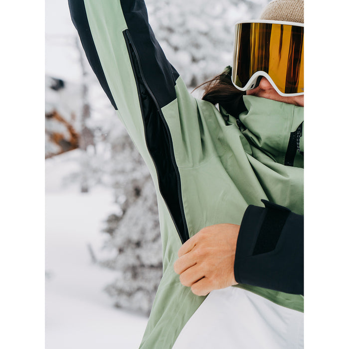 Burton [ak] 3L GORE-TEX Kimmy Stretch Jacket - Women's Hedge Green/Stout White/True Black