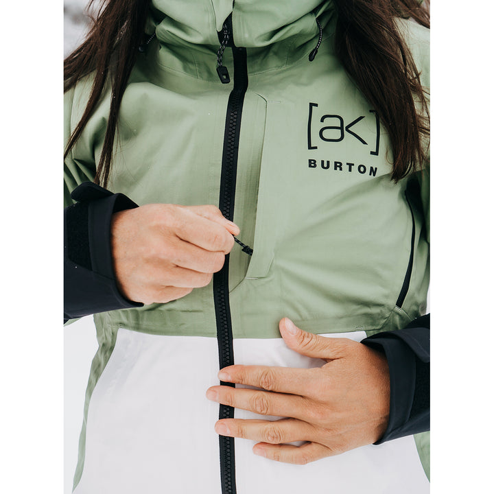 Burton [ak] 3L GORE-TEX Kimmy Stretch Jacket - Women's Hedge Green/Stout White/True Black