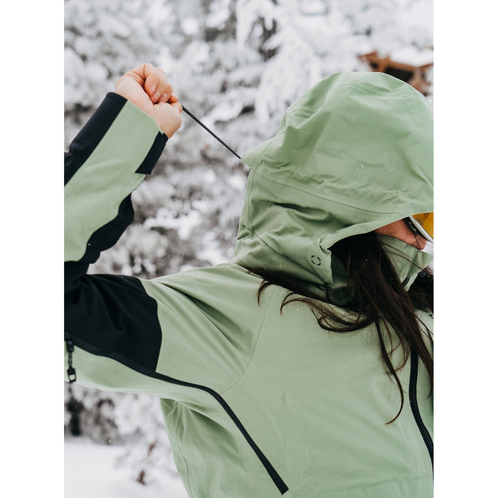 Burton [ak] 3L GORE-TEX Kimmy Stretch Jacket - Women's Hedge Green/Stout White/True Black
