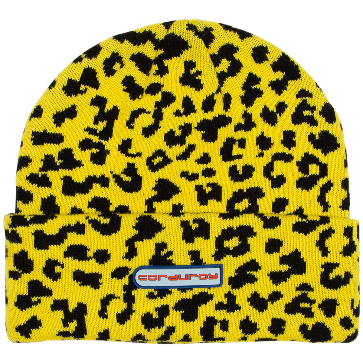 Corduroy Meow Beanie Yellow