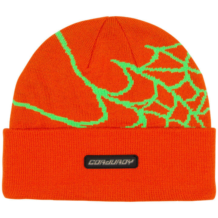 Corduroy Web Beanie Orange