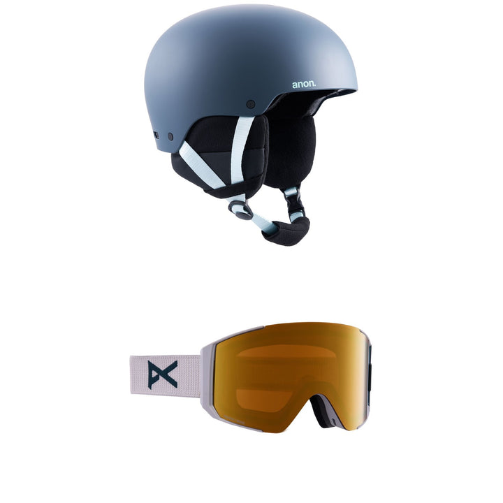Anon Raider 3 Round Fit Helmet + Anon Sync Low Bridge Fit Goggles