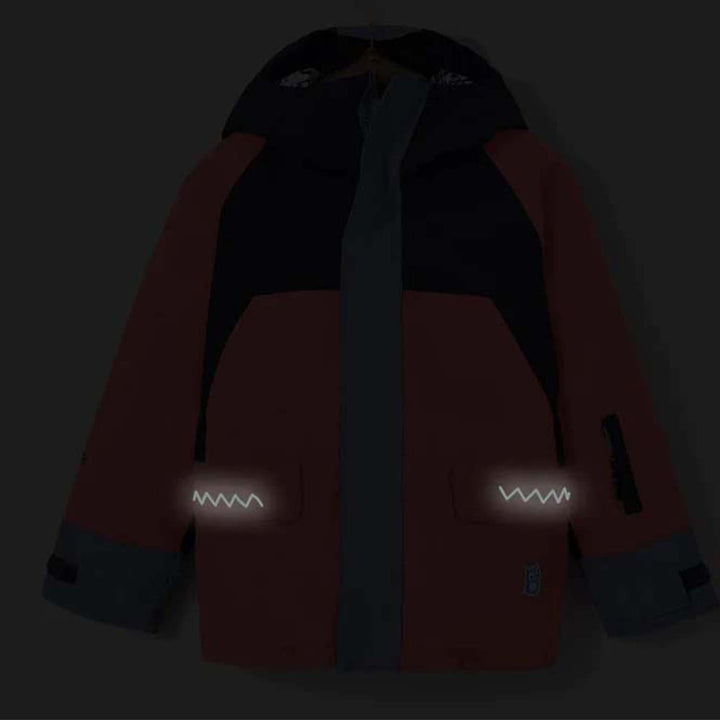 namuk Four Snow Jacket - Kids' Coral/Purple Blue