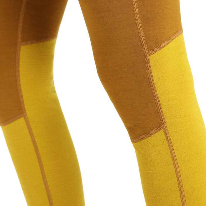 Icebreaker 200 Zoneknit Leggings - Women's Clove/Silent Gold/CB