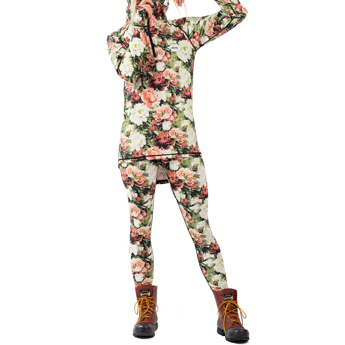 Eivy Icecold Zip Hood Top - Women's Autumn Bloom
