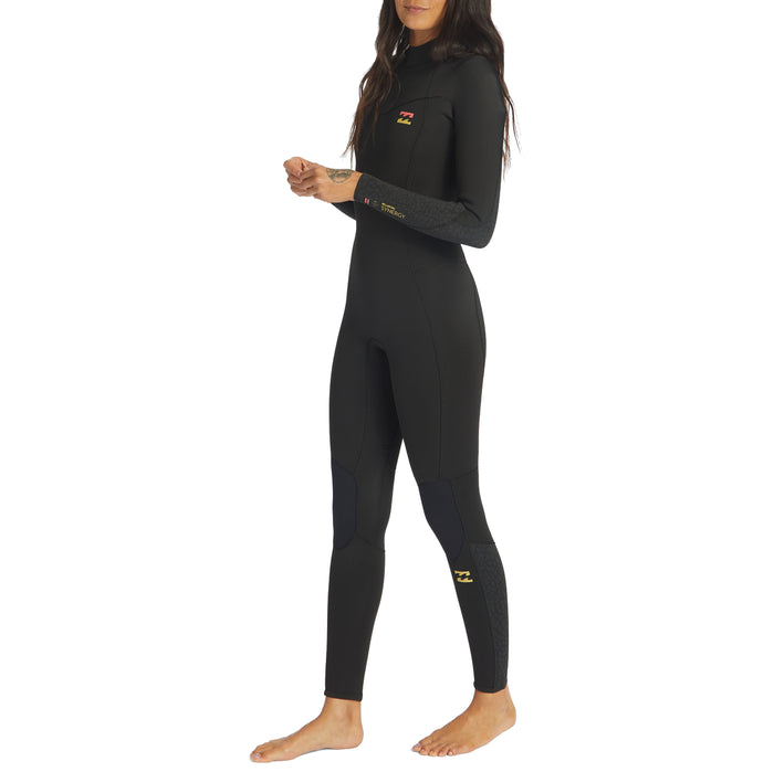 Billabong 4/3 Synergy Back Zip Wetsuit - Women's Wild Black