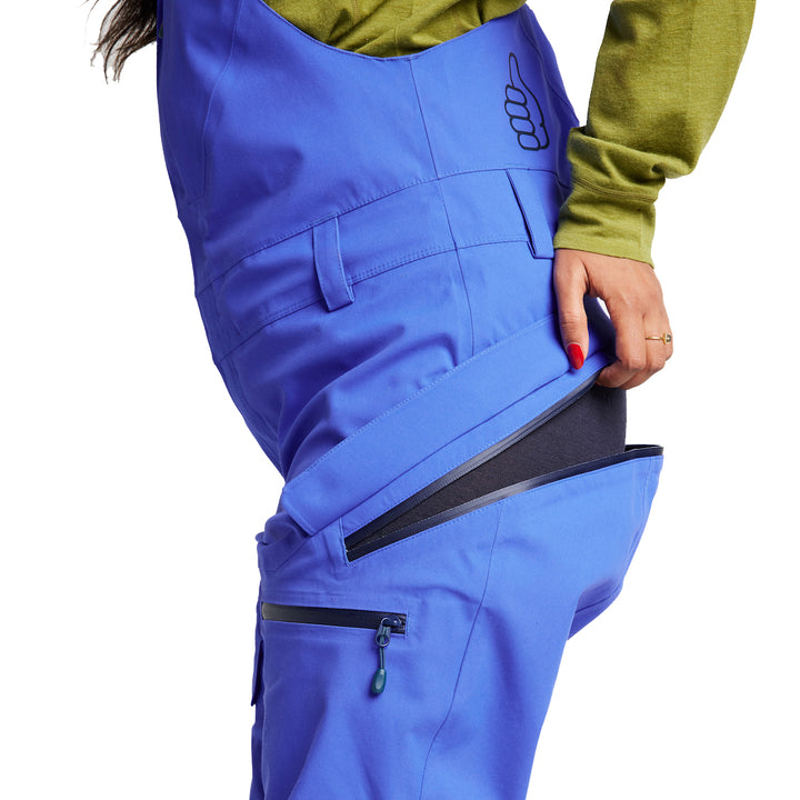 Trew Gear Chariot Primo Tall Bibs - Women's Clear Blue