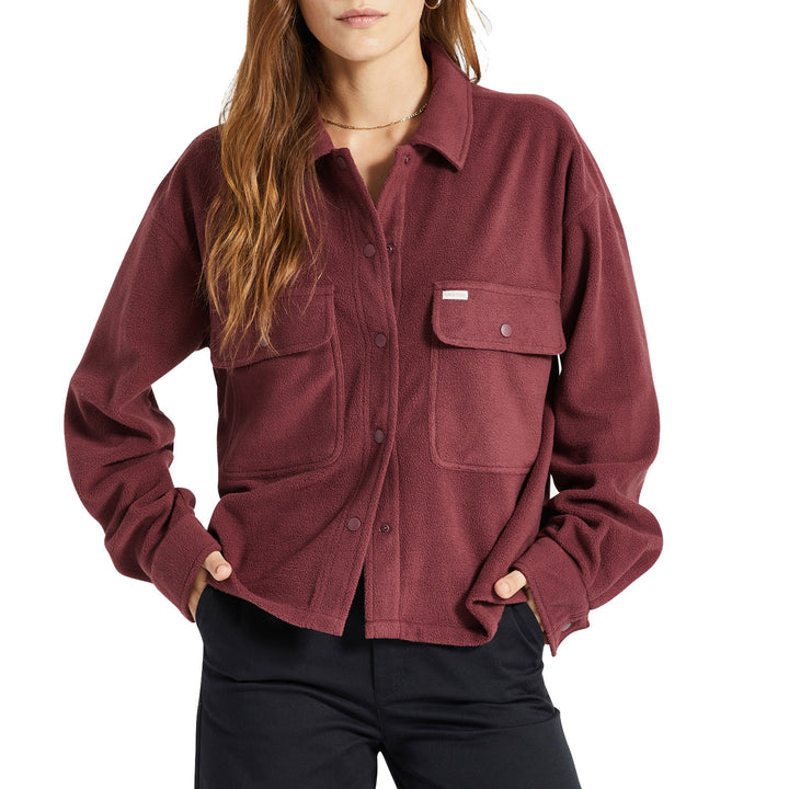 Brixton Bowery Arctic Stretch Long-Sleeve Fleece - Women's Mahogany