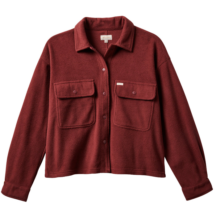 Brixton Bowery Arctic Stretch Long-Sleeve Fleece - Women's Mahogany