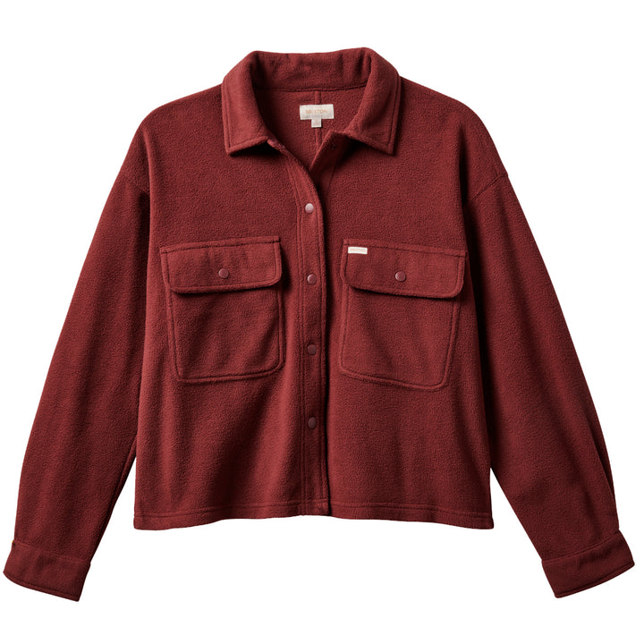 Brixton Bowery Arctic Stretch Long-Sleeve Fleece - Women's Mahogany