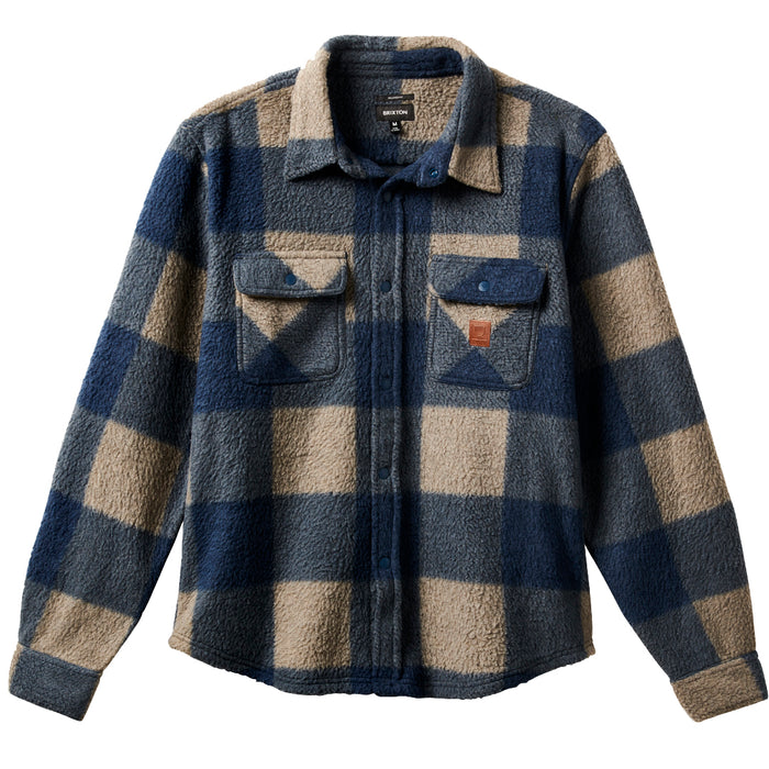 Brixton Bowery Long-Sleeve Arctic Stretch Fleece - Men's Moonlit Ocean/Mojave