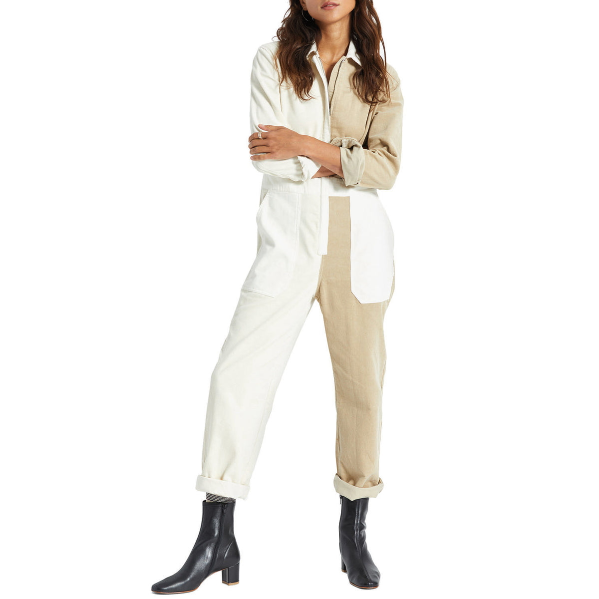 Brixton Mersey Coverall - Women's Dove Vanilla