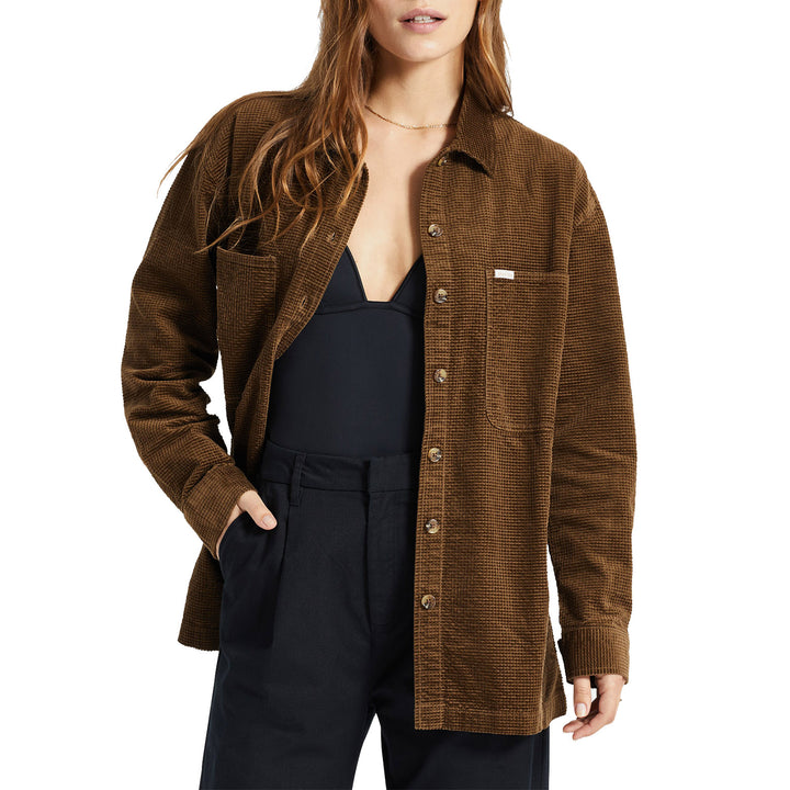 Brixton Dundee Corduroy Overshirt - Women's Desert Palm