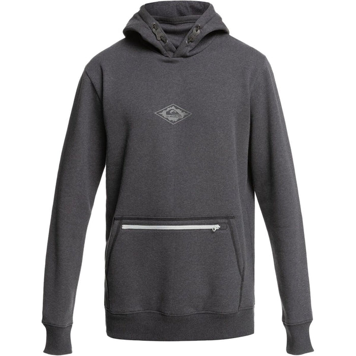 Quiksilver Big Logo Tech Hoodie - Men's Black Heather