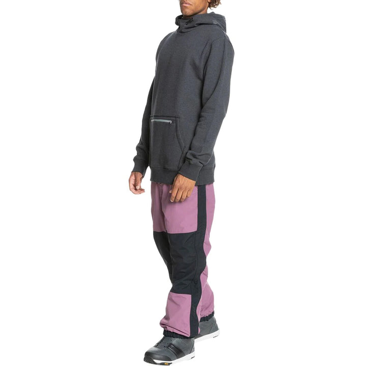 Quiksilver Big Logo Tech Hoodie - Men's Black Heather