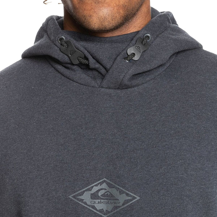 Quiksilver Big Logo Tech Hoodie - Men's Black Heather