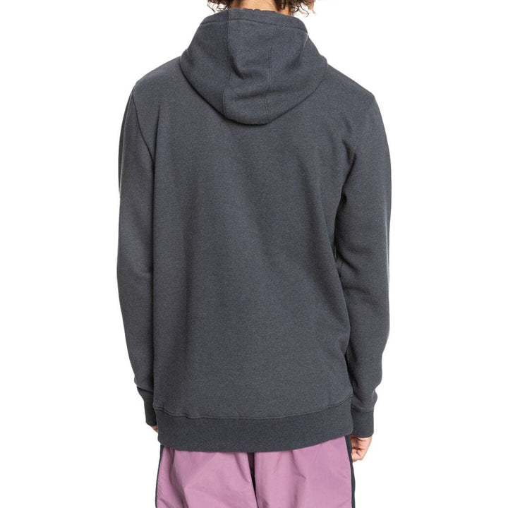 Quiksilver Big Logo Tech Hoodie - Men's Black Heather
