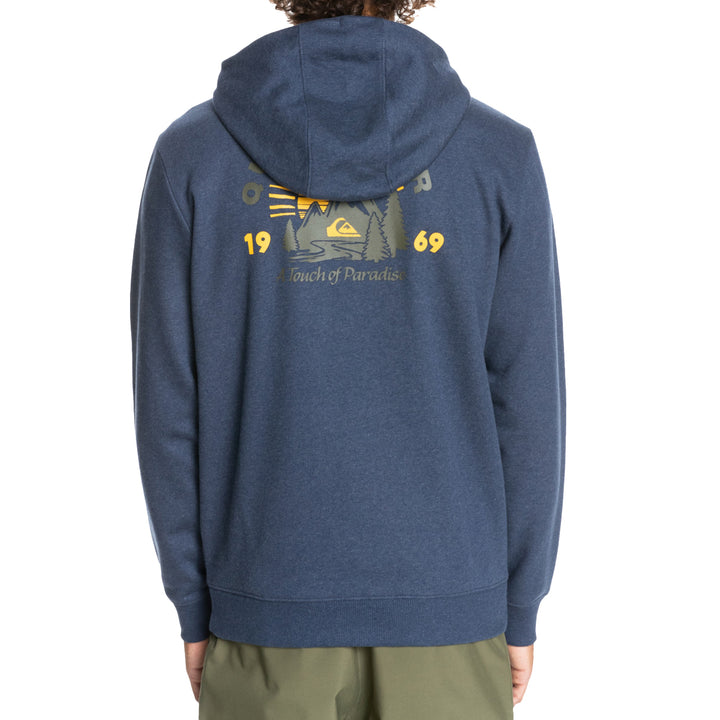 Quiksilver Big Logo Full Zip Hoodie - Men's Insignia Blue