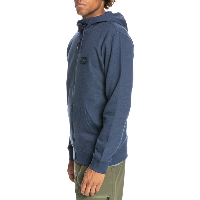 Quiksilver Big Logo Full Zip Hoodie - Men's Insignia Blue