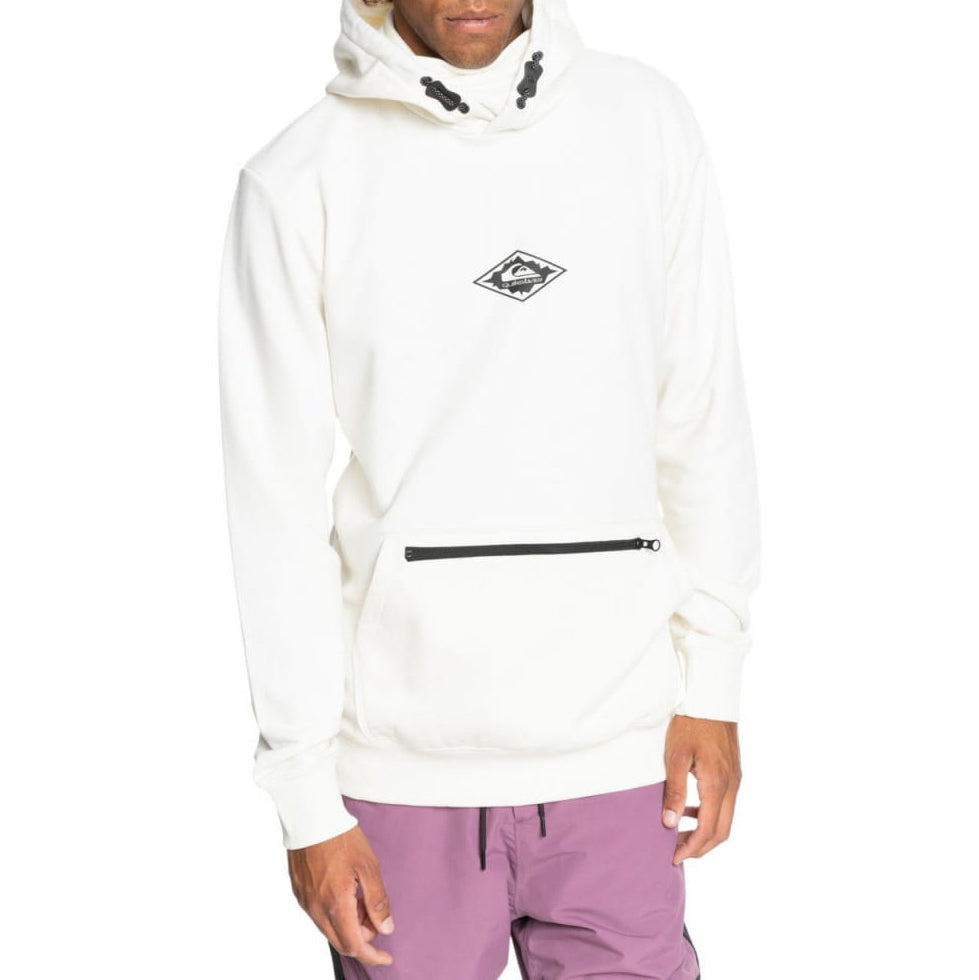 Quiksilver Big Logo Tech Hoodie - Men's Snow White