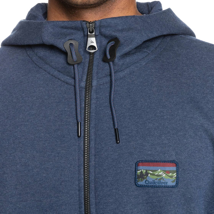 Quiksilver Big Logo Full Zip Hoodie - Men's Insignia Blue