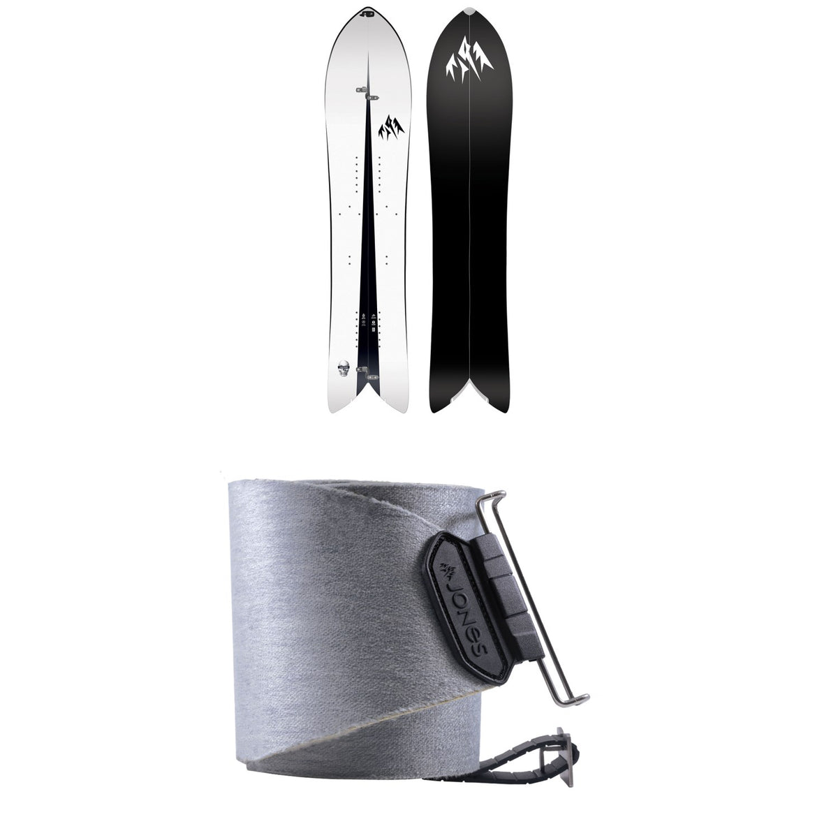 Jones Storm Chaser Splitboard 2024 + Nomad Quick Tension Tail Clip Splitboard Skins