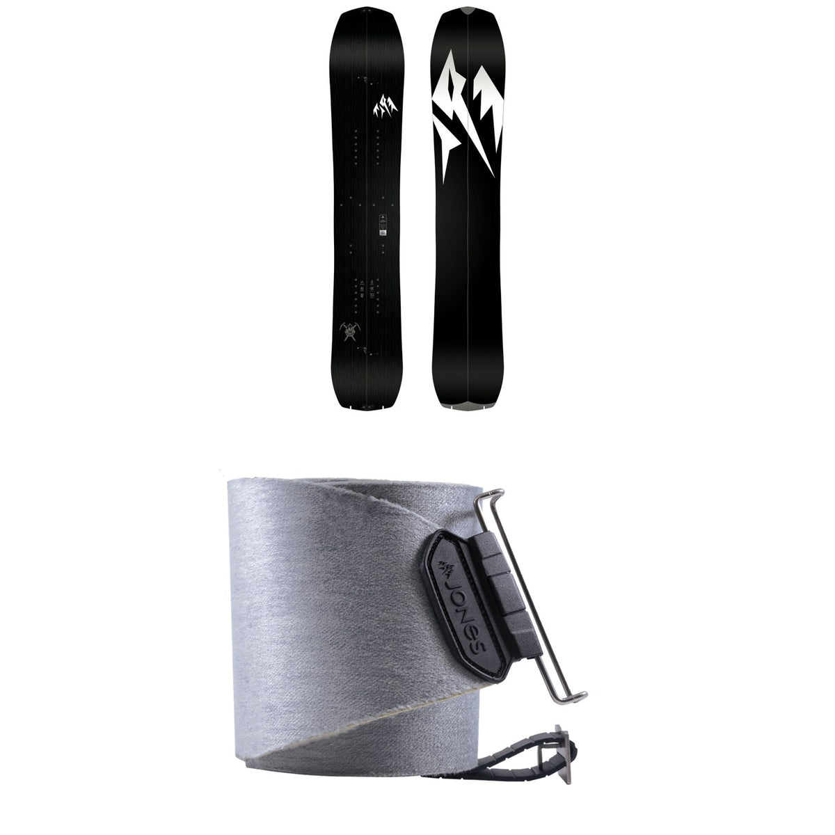 Jones Ultra Solution Splitboard 2023 + Jones Nomad Pro Quick Tension Tail Clip Splitboard Skins