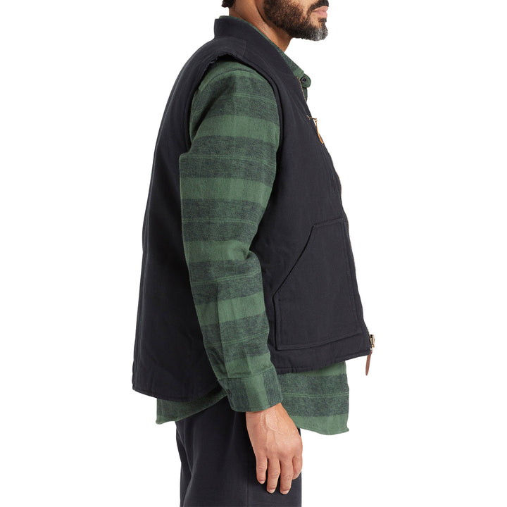 Brixton Abraham Reversible Vest - Men's Black/Black