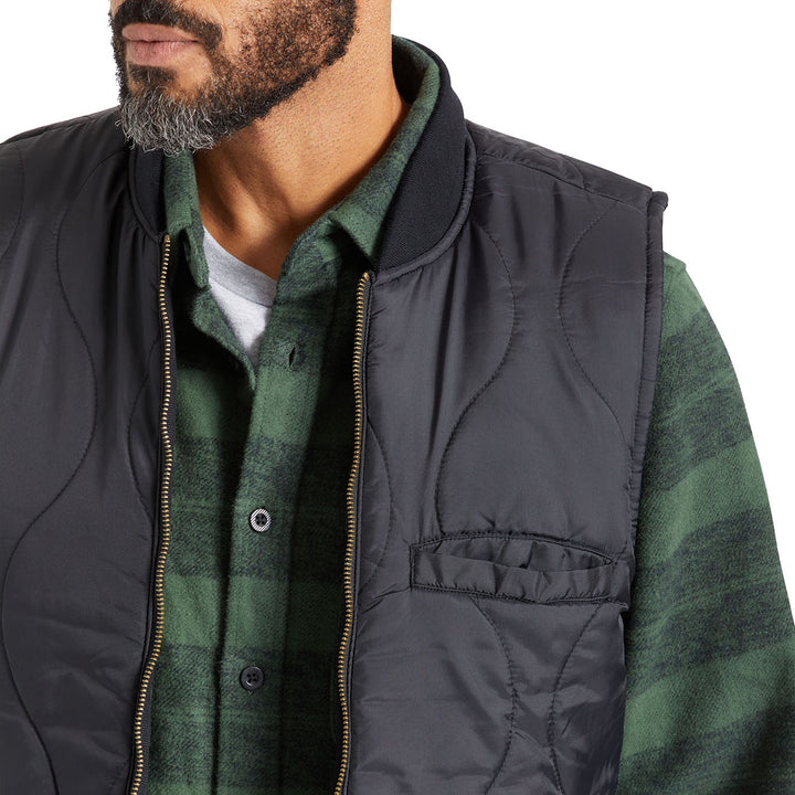 Brixton Abraham Reversible Vest - Men's Black/Black