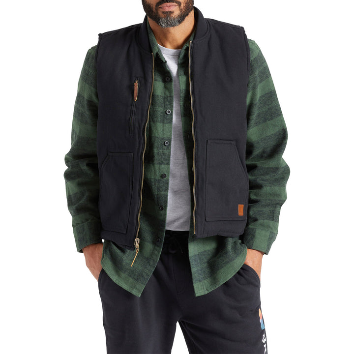 Brixton Abraham Reversible Vest - Men's Black/Black