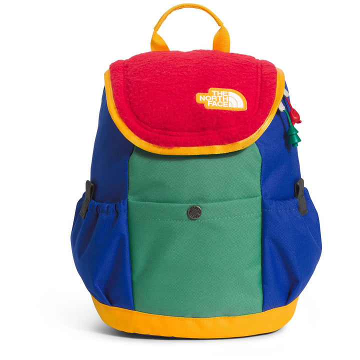 The North Face Mini Explorer Pack - Kids' TNF Red/Deep Grass Green/TNF Blue/Summit Gold