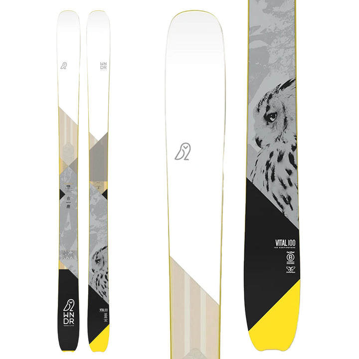 WNDR Alpine Vital 100 Reverse Camber Skis 2023