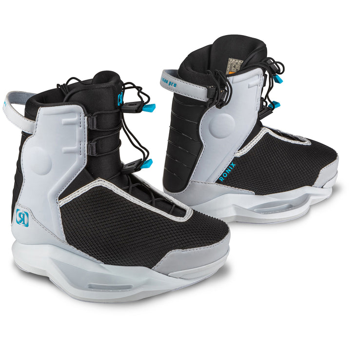 Ronix Vision Pro Stage 2 Wakeboard Bindings - Kids' 2026 White/ Black/ Blue