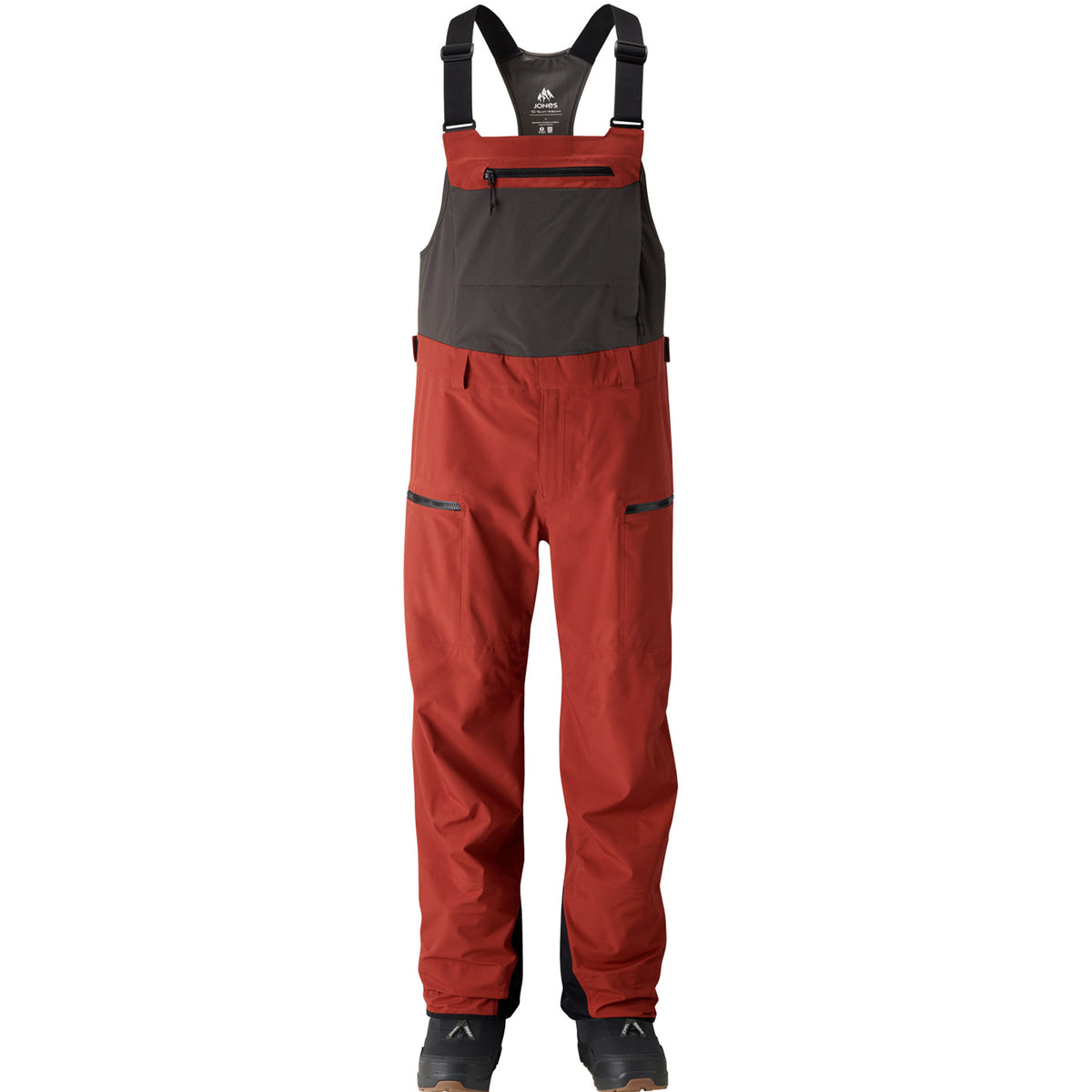 Jones Shralpinist Stretch Bibs - Men's Obsidian Red