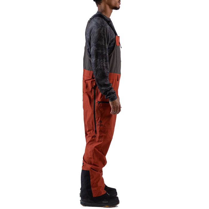 Jones Shralpinist Stretch Bibs - Men's Obsidian Red