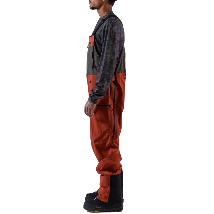 Jones Shralpinist Stretch Bibs - Men's Obsidian Red