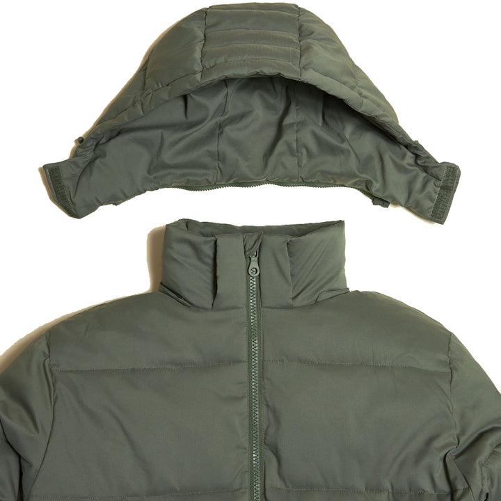 Girlfriend Collective Cropped Recycled Puffer - Women's Thyme