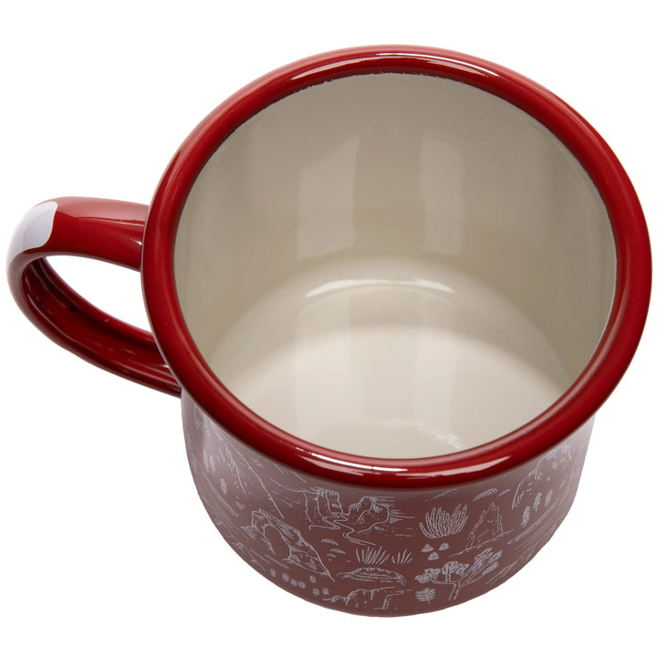 Parks Project National Parks Iconic Enamel Mug Dark Red