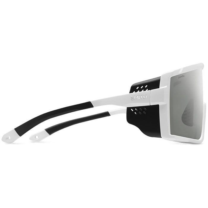 Smith Pursuit Sunglasses White/ChromaPop Platinum Mirror+Clear