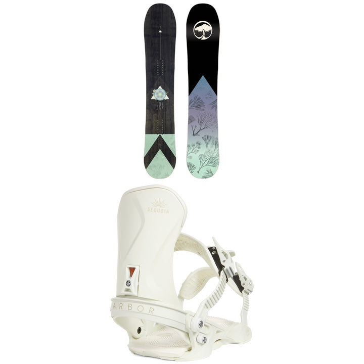 Arbor Veda Camber Snowboard + Sequoia LTD Snowboard Bindings - Women's 2023