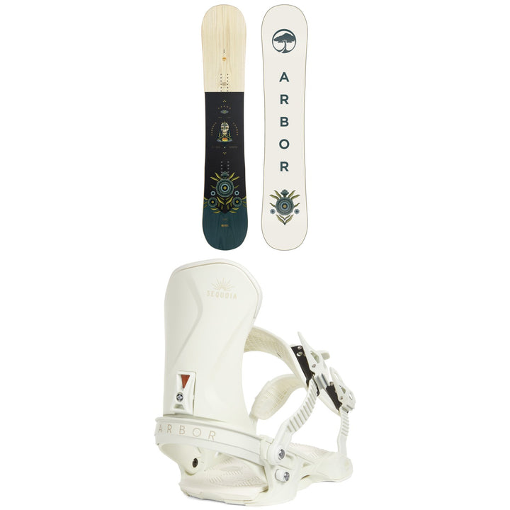 Arbor Cadence Camber Snowboard + Sequoia LTD Snowboard Bindings - Women's 2023
