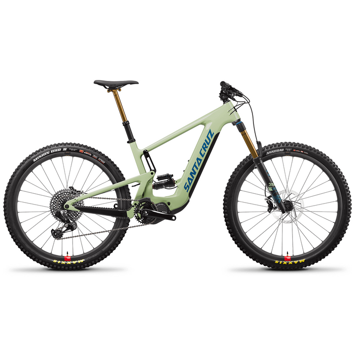 Santa Cruz Bicycles Heckler 9 CC X01 AXS Reserve E-Mountain Bike 2023 Gloss Avocado Green