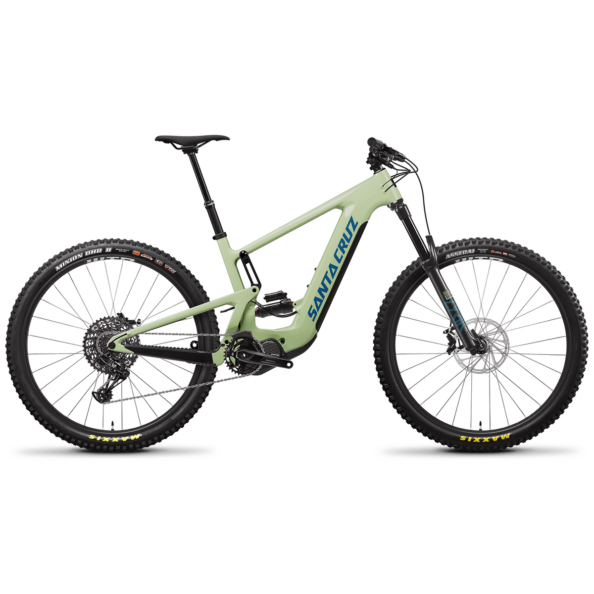 Santa Cruz Bicycles Heckler 9 C R E-Mountain Bike 2023 Gloss Avocado Green