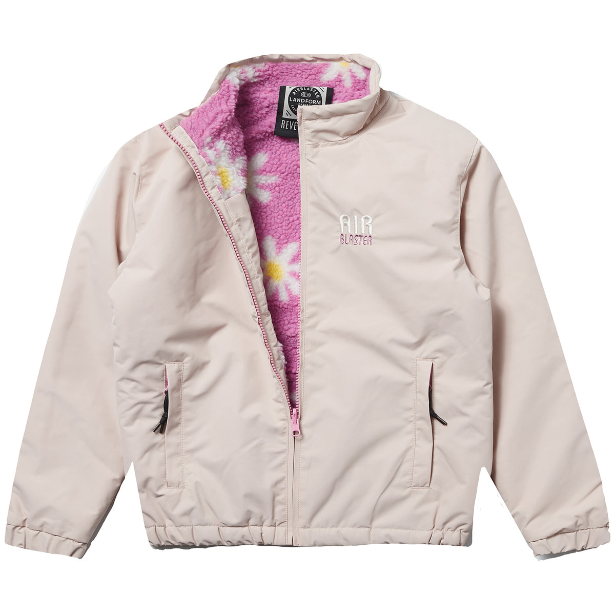 Airblaster Double Puffling Jacket - Kids' Super Pink Big Daisy
