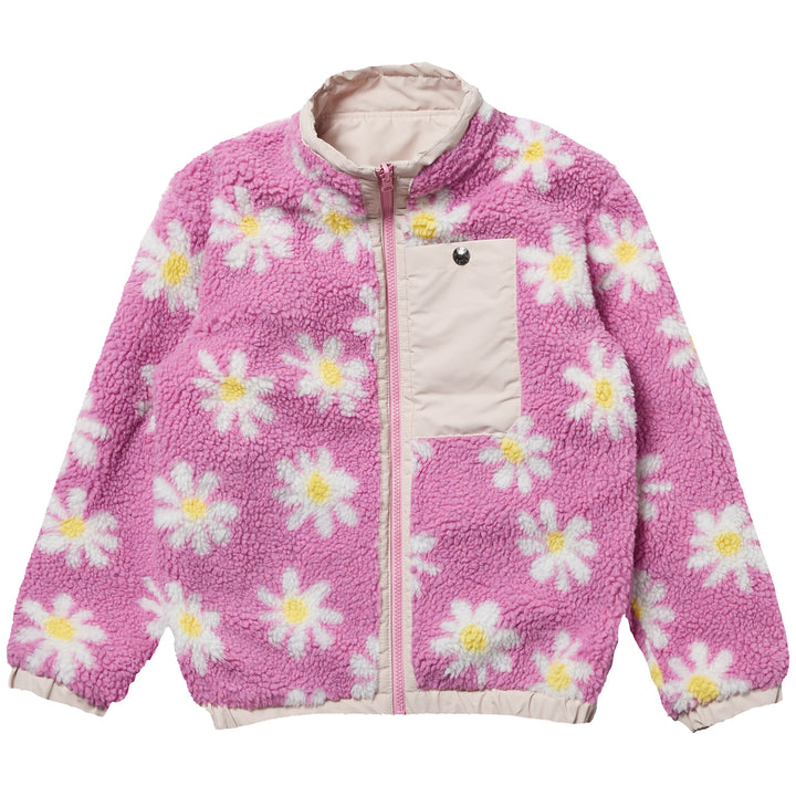 Airblaster Double Puffling Jacket - Kids' Super Pink Big Daisy