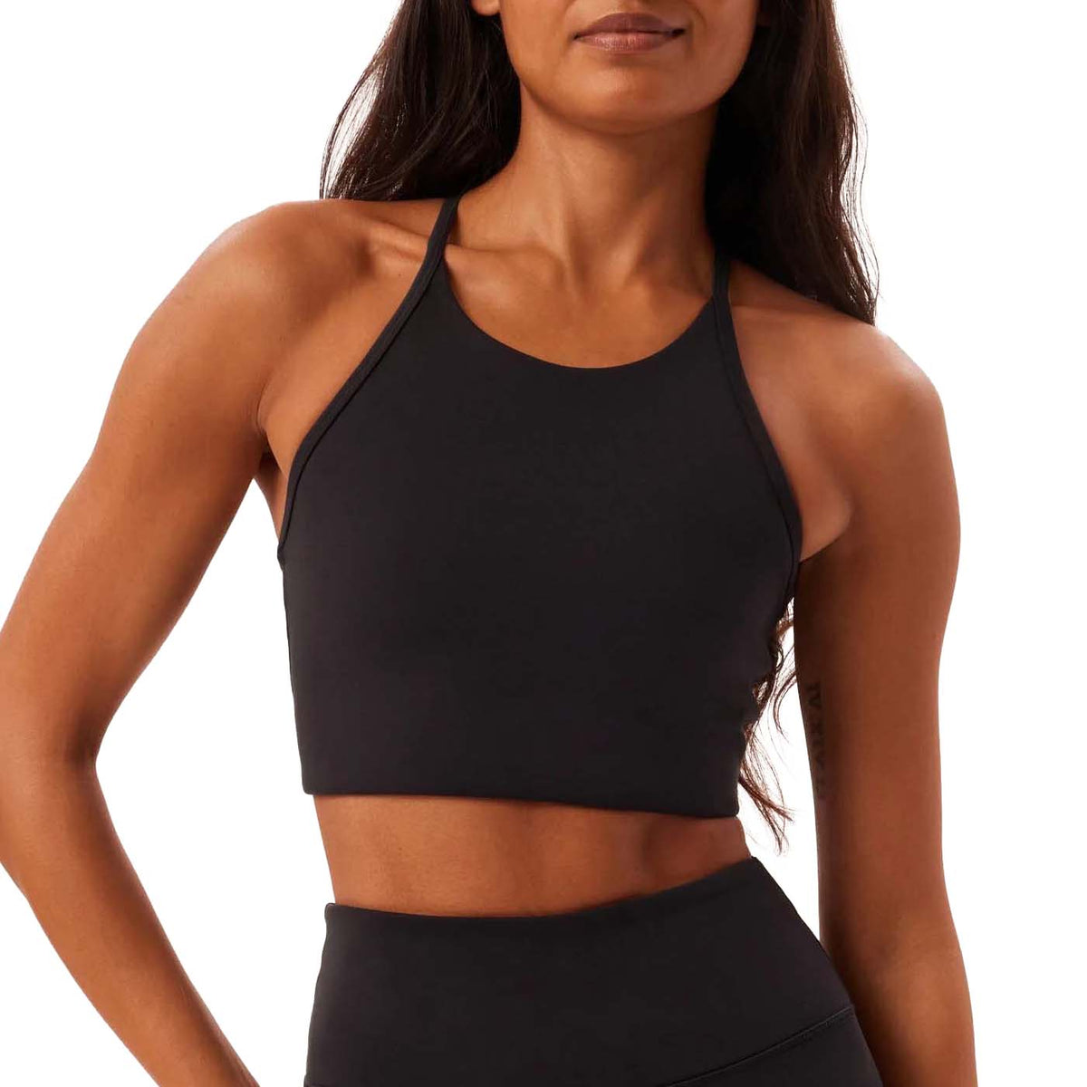 Girlfriend Collective Colette Halter Bra - Women's Black