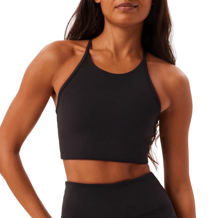 Girlfriend Collective Colette Halter Bra - Women's Black