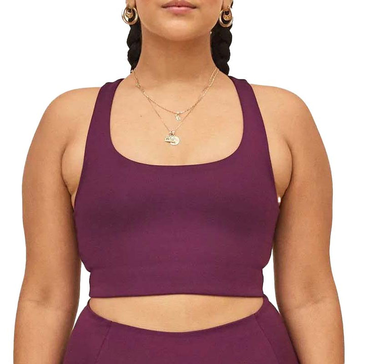 Girlfriend Collective Paloma Racerback Bra - Women's Plum