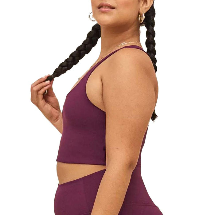 Girlfriend Collective Paloma Racerback Bra - Women's Plum